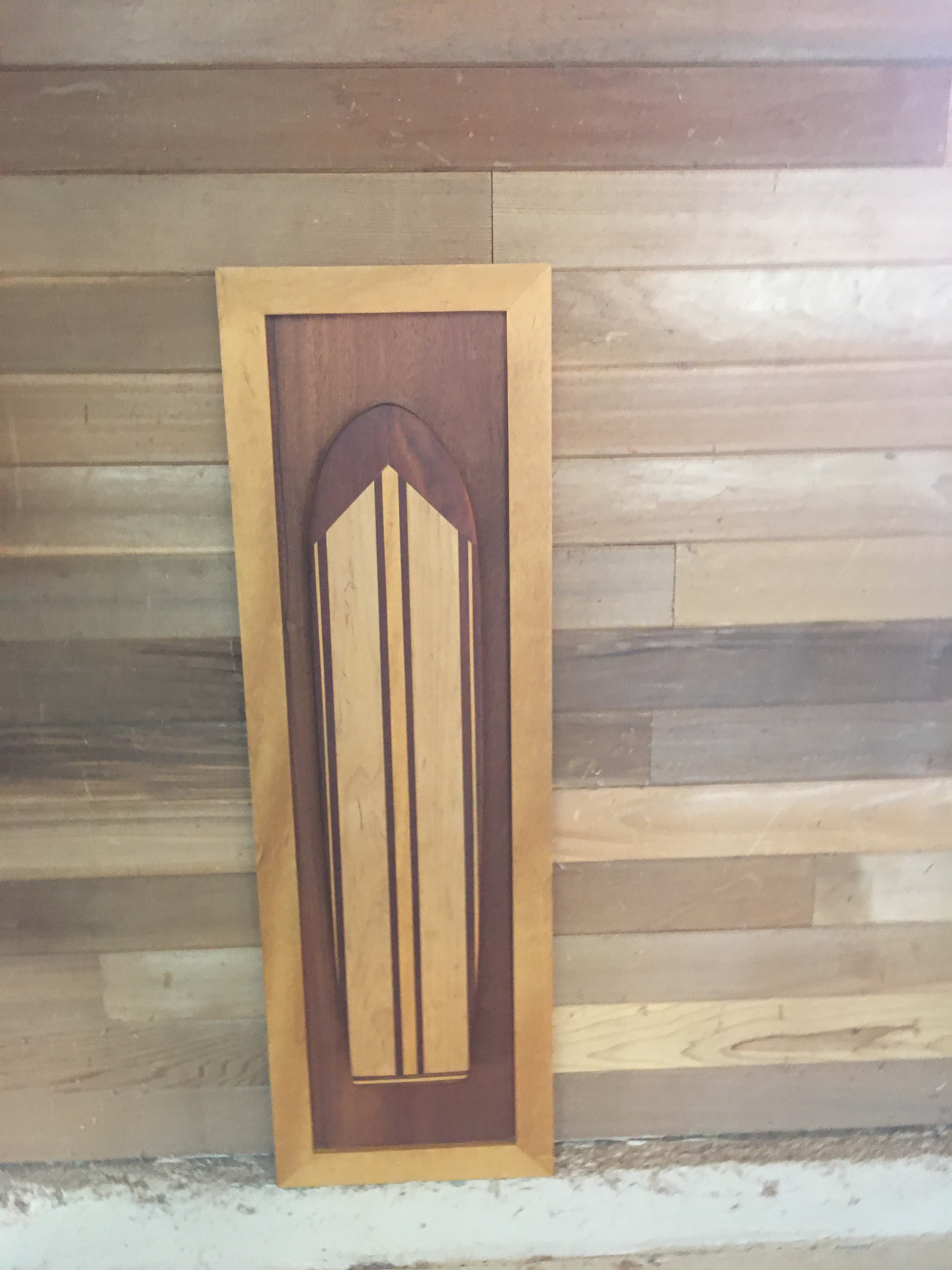 Geometric Wood Panel Art